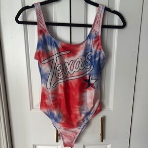 Texas Women's Tie-Dye One Piece Swimsuit